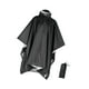 thumbnail image 4 of Poncho de lluvia con capucha, chaqueta impermeable para adultos, resistente al agua, portátil, pulóver de 3 pulgadas Negro, 4 of 9