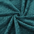 thumbnail image 6 of PiccoCasa Flannel Fleece Blanket, Microfiber Fuzzy Plush Blankets for Sofa, Dark Green 50" x 59", 6 of 8