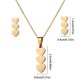 thumbnail image 3 of Collar Colgante Corazón Pendientes Nota Musical Joyas de Personalidad, 3 of 4
