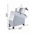 thumbnail image 2 of BENTISM Commercial Food Processor, 550W Electric Vegetable Slicer Stainless Steel Vegetable Processor Detachable 6-blades, 2 of 9