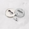 thumbnail image 3 of Euro Lock Escutcheon Couvercle de Trou de Serrure Rond en Acier Inoxydable Adapté pour Porte Porte en Bois Anti-Vol, 3 of 5