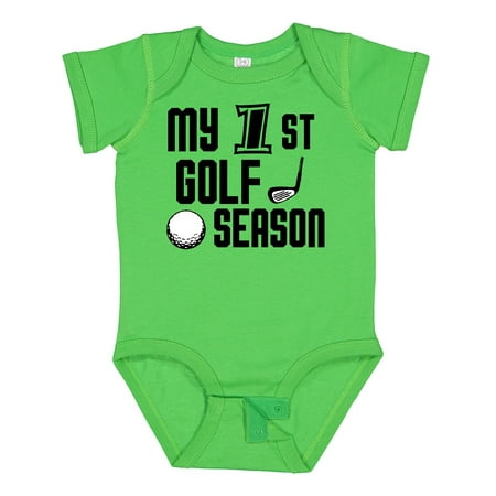

Inktastic My 1st Golf Season Gift Baby Boy Bodysuit