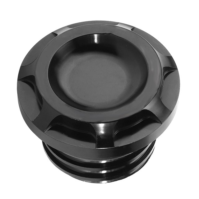 Tapa de tanque de combustible RC para motocicleta, aleación de aluminio CNC negra, compatible con XL1200 X48 883 Jadeshay A