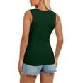 thumbnail image 6 of Tank Tops for Women 2025 Casual Summer Sleeveless Ribbed Slim Fit Henley Shirts Button Front, 6 of 8