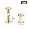 thumbnail image 2 of 30Pack Brass Chicago Screws, 8x8mm Post Nail Stud Rivets for Leather Crafts, 2 of 6
