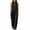 Black, variant on Avolia Women's Stand Collar Sleeveless Jumpsuit Loose Fit Zip Front Casual Summer Romper