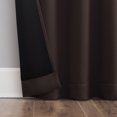thumbnail image 4 of Sun Zero Laredo 2-pack 100% Blackout Rod Pocket Curtain Panel Pair, 37"x63", Chocolate, 4 of 7
