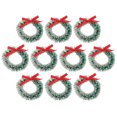 thumbnail image 1 of 10 mini coronas navideñas para manualidades, coronas pequeñas para decoración de interiores, adornos en miniatura para árboles pequeños para manualidades de coronas de invierno y decoración navideña, 1 of 5