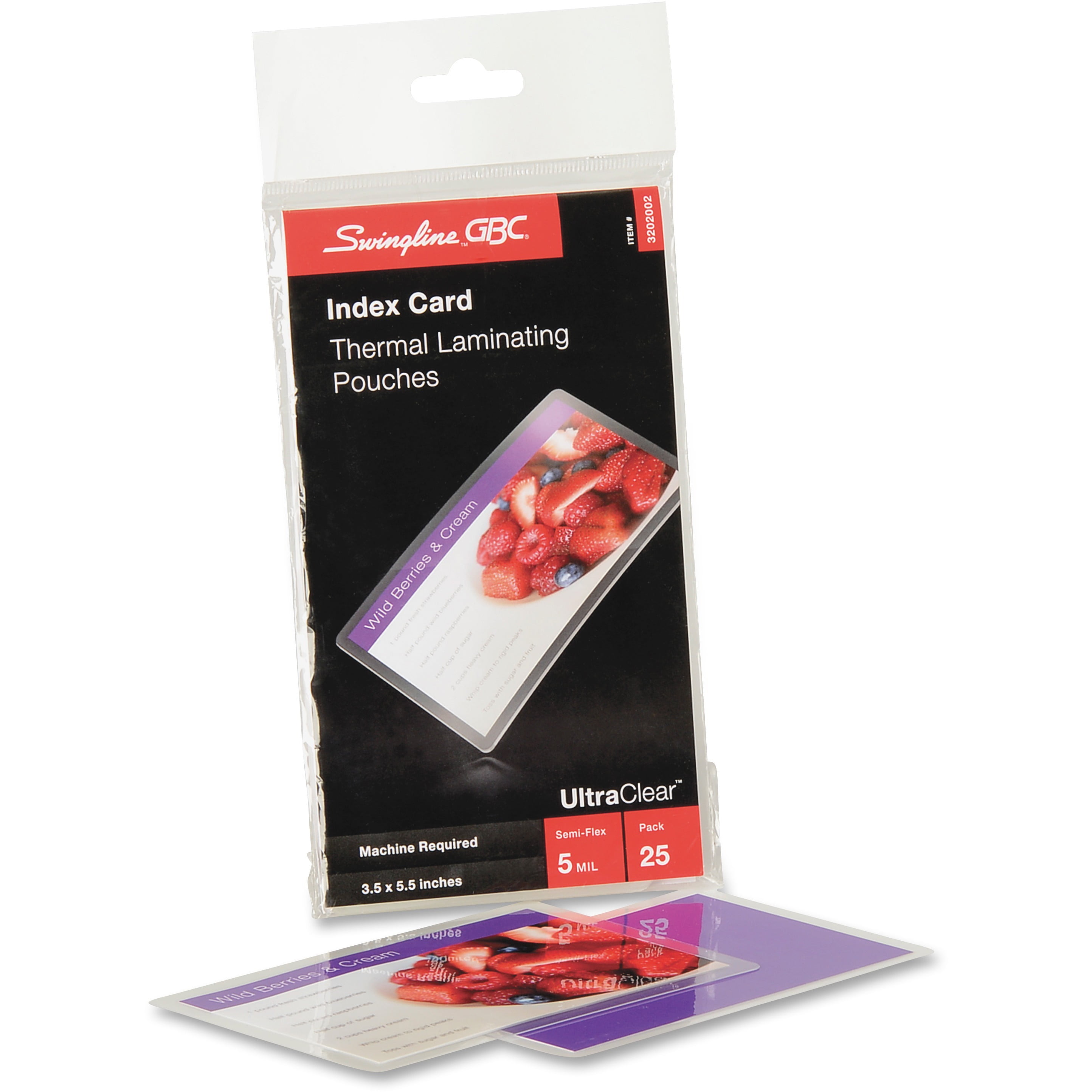 GBC UltraClear Thermal Laminating Pouches, Clear, 25 / Pack (Quantity