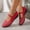 Red, variant on YOUYEDIAN Mary Jane Shoes Women Fashion Wedge Heel Slip On Versatile Rhinestone Deco Round Toe Comfy Shoes Casual One Strap Outdoor Walking Dress Shoes