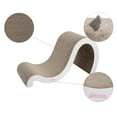 thumbnail image 5 of THE LICKER STORE Kona 27" Modern Cardboard Double-Sided Wave Cat Scratcher with Catnip, Cloud, CSR1013B, 5 of 7