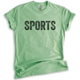 thumbnail image 1 of Sports T-shirt, Unisex Women's Men's Shirt, Baseball Shirt, Football Shirt, Softball Shirt, Heather Apple Green, X-Small, 1 of 6