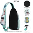 thumbnail image 3 of Crossbody Sling Backpack for Women Men Nautical Shoulder Sling Crossbody Casual Chest Bag for Travel Sports Running Hiking, 3 of 6