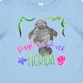 thumbnail image 4 of Inktastic Daytona Beach Florida Cute Swimming Manatee Boys or Girls Baby T-Shirt, 4 of 5