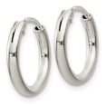 thumbnail image 2 of White Sterling Silver Earring Endless Women'S 14 mm, 2 of 3
