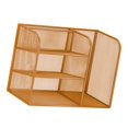 thumbnail image 2 of Rongfmy Desk Organizer File Holder Desktop File Organizer for Dorm Office Stationery Gold, 2 of 9