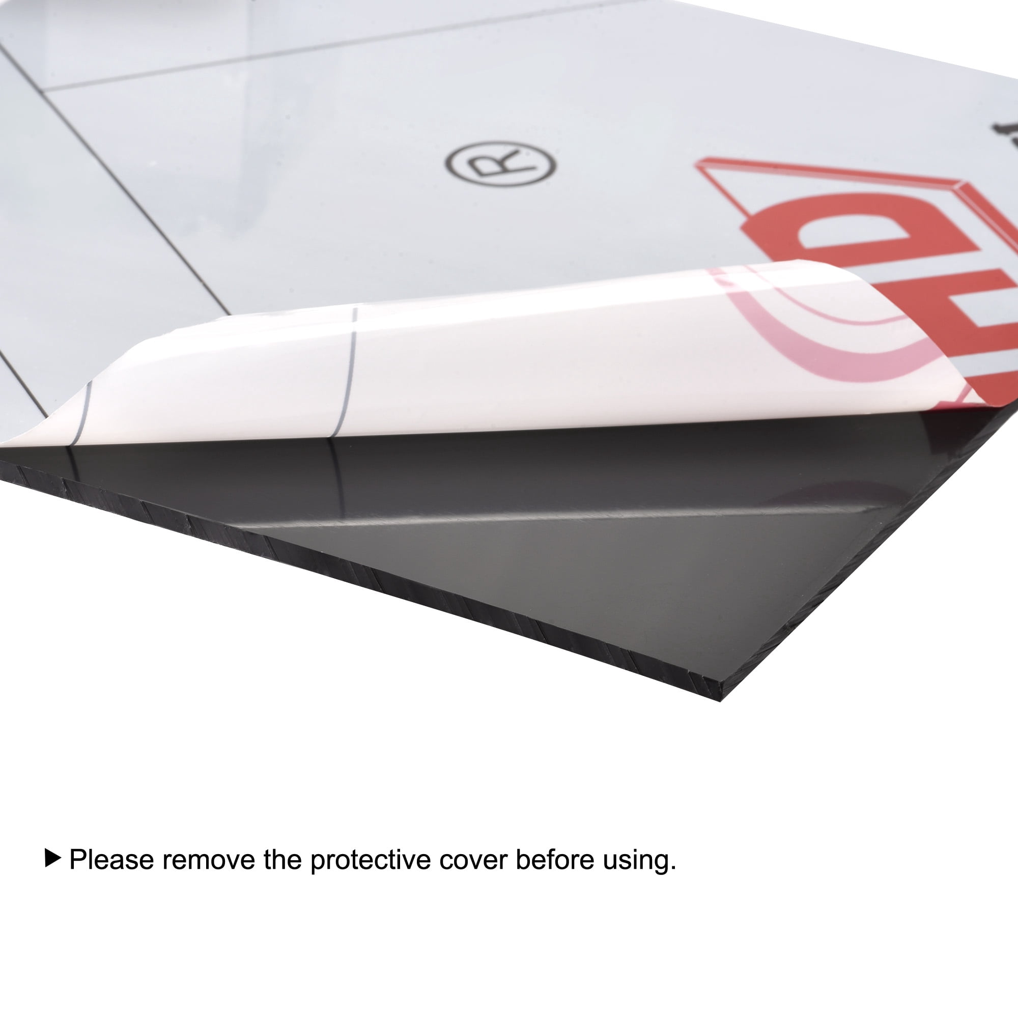 Unique Bargains Ultra High Molecular Weight Polyethylene Sheet Hard Plastic Sheet Board 12" x 12" x 0.08"