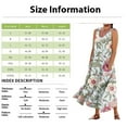thumbnail image 2 of JULMCOMO Summer Dresses for Women 2024 Round Neck Casual Boho Long Dress Floral Print Plus Size Sleeveless Maxi Dress with Pocket, 2 of 4