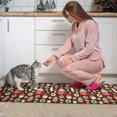 thumbnail image 3 of Brown Christmas Dessert Pattern Kitchen Rugs Sets Of 2,Anti Fatigue Kitchen Mat Rugs Non Slip Washable,Decorative Kitchen Floor Mats for Kitchen,Sink,Laundry,17"x30"+17"x47", 3 of 7