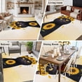 thumbnail image 6 of Cute Black Cat Washable Living Room Rugs 6'x9', Yellow Sunflower Bee Country Style Fields Low Pile Throw Large Area Rug Non-Slip Sturdy Edge Binding Carpet for Dining Room Kitchen Office, 6 of 9