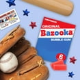 thumbnail image 4 of Bazooka Bubble Gum, Original Flavor, Nostalgia Mini-Wallet Pack, Display Tray of 12- 6 Count Packs, 4 of 9