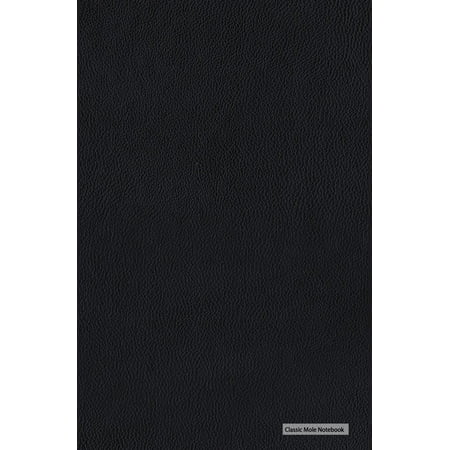 Classic Mole Notebook - Faux Black Leather: 5.25