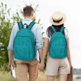 thumbnail image 4 of Disketp Blue Green Glitter Mochila de Lona Estampada, Mochila Escolar de Viaje Ligera para Estudiantes y Portátil-Medium, 4 of 5