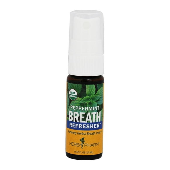 Herb Pharm - Breath Refresher Spray Peppermint - 0.47 fl. oz. Formerly Herbal Breath Tonic