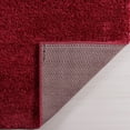 thumbnail image 4 of Ladole Rugs Solid Color Shaggy Meknes Durable Beautiful Turkish Indoor Area Rug Carpet in Rose Red 5'3" x 7'6", 4 of 4
