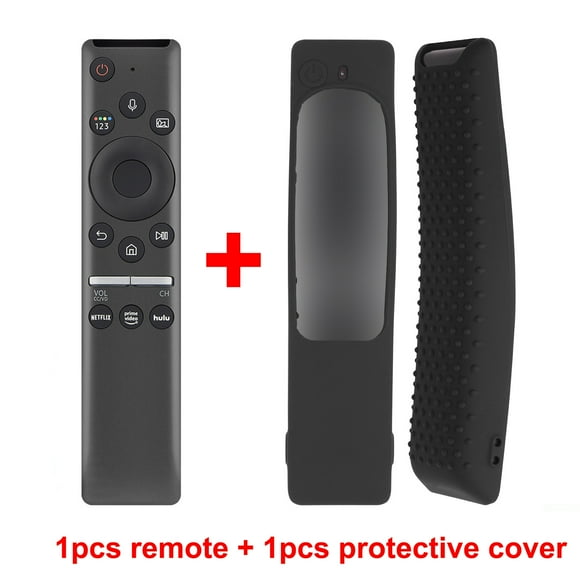 Universal Voice Remote Control Replacement Voice Commands Compatible with for Samsung Smart TV LED QLED 4K 8K Crystal UHD HDR Curved (Add black case)