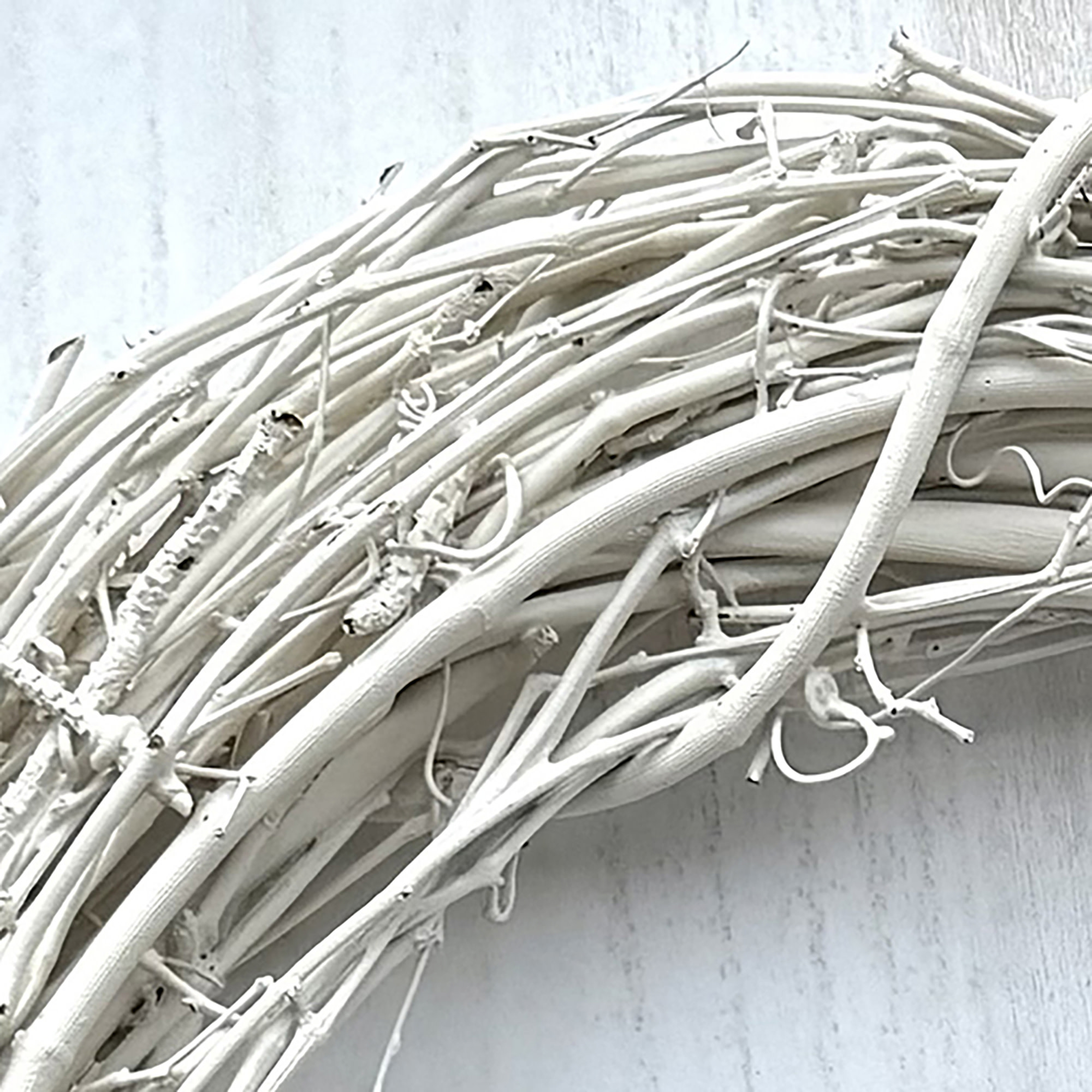 Kraft Lane: 18" Painted Grapevine Wreath - White - DIY Craft Projects, Handcrafted, In-Outdoor Decoration, Behr Paint, Seasonal-Holiday-Event-Home