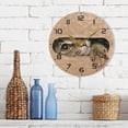 thumbnail image 7 of GZHJMY Cat in A Cardboard Box Wall Clock, 10" Silent Non Ticking Round Clock, Oil Painting Easy to Read Clock for Living Room Bedroom Bathroom Home Decor Holiday Gifts, 7 of 7