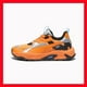 thumbnail image 1 of PU & MA RsTrck Silver Metallic Orange Sneakers Shoes 394708-02 Mens Size 12, 1 of 6