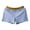 Blue, variant on Men Underpants Elastic Mid Waist Solid Color Seamless Soft Pockets Breathable Quick Dry Moisture-wicking Firm Stitching Underpants Couple Shorts