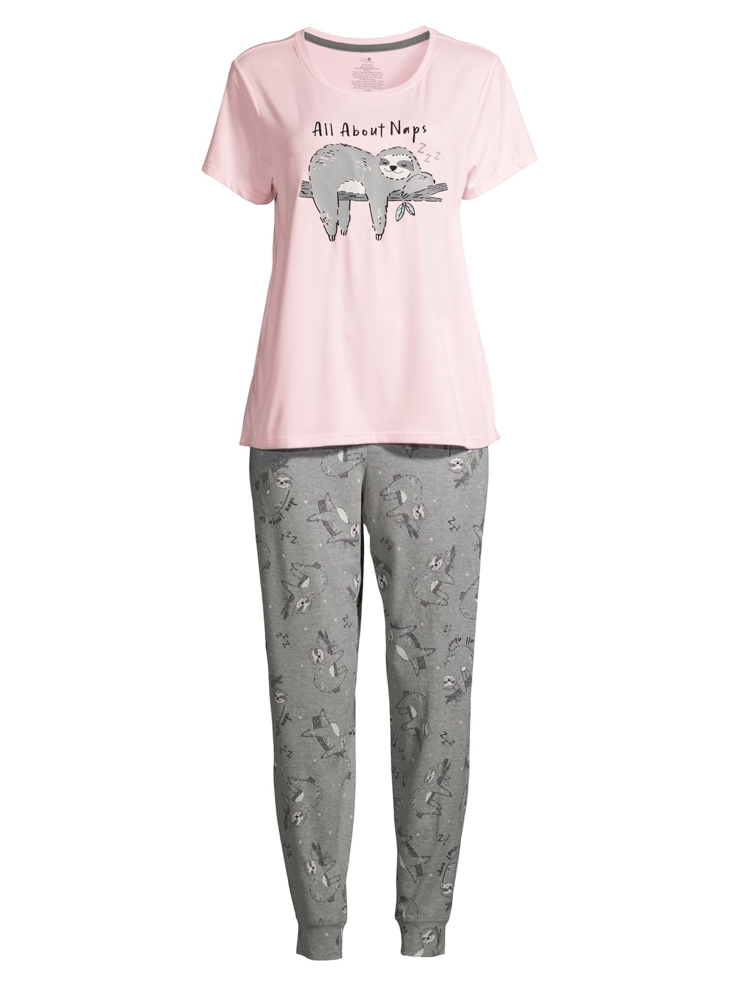 Secret Treasures Women's and Women's Plus Sloth PJ Set