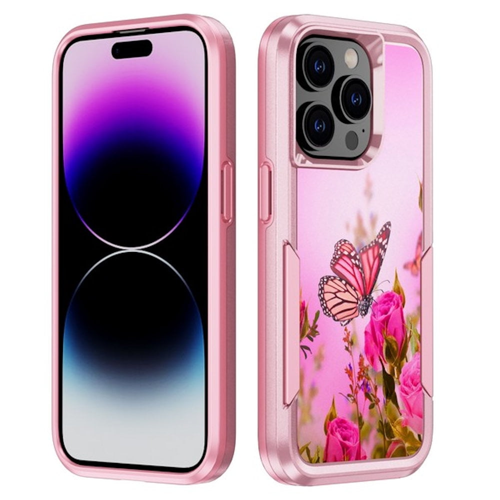 Blue And White Striped Mobile Phone Case, Double-layer Protective Shell