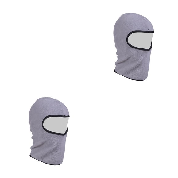 Toystoory Accesorios para motocicleta Pasamontañas Protector facial Protector de cabeza Orejeras Color simple Suministros de motor Clima frío gris claro 2Conjunto