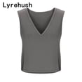 thumbnail image 5 of Lyrehush Workout Tops for Women V Neck Sleeveless Casual Crop Tank Top Yoga Gym Shirts Activewear, 5 of 9
