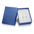 thumbnail image 3 of Sterling Silver Drop & Dangle Bar Earrings with Turquoise Stone, 3 of 4