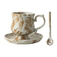 thumbnail image 1 of Taza de té y platillo de cerámica, versátil, novedosa, elegante, juego de tazas de té de para bodas, fiestas de inauguración de casa,, 1 of 7