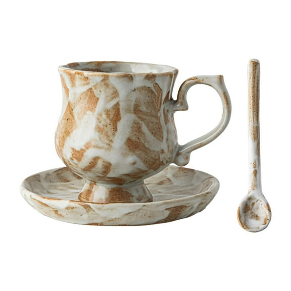 Fiocias Tea Cup and Saucer Coffee Mug Creative Unique Elegant Porcelain Tea Cup Sets for