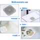 thumbnail image 3 of Recogedor de pelo de drenaje 2 paquetes, cubierta de drenaje de ducha/bañera, recogedor de pelo de silicona para ducha, tapón de drenaje cuadrado para bañera, cocina, baño gris/blanco Fason WRMH-1032, 3 of 5