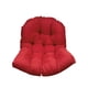 thumbnail image 2 of Cojín de respaldo para silla colgante tipo huevo, alfombrilla para silla de jardín, transpirable, de poliéster, grueso, para casa rojo, 2 of 9