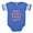 Royal Blue, variant on CafePress - Get Over Yourself - Cute Infant Baby Football Bodysuit