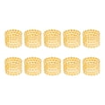 thumbnail image 2 of Napkin Ring Holder, Hollow 10pcs Metal Napkin Rings  for Wedding, 2 of 7