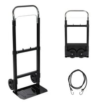 RedSwing Dolly Cart Folding Hand Truck, Portable Convertible Dolly Heavy Duty, Foldable Collapsible Cart for Moving Luggages, Warehouse, Office, Home, 180Lbs Load Capacity
