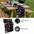 thumbnail image 5 of Coffee Black Table Runner - 70 Inch Long, Kitchen Dining Table Runner Dresser Scarves, Brown Beans Cup Dessert Drink Monochrome Farmhouse Decor for Coffee Tables Wedding Party Banquet, 5 of 8