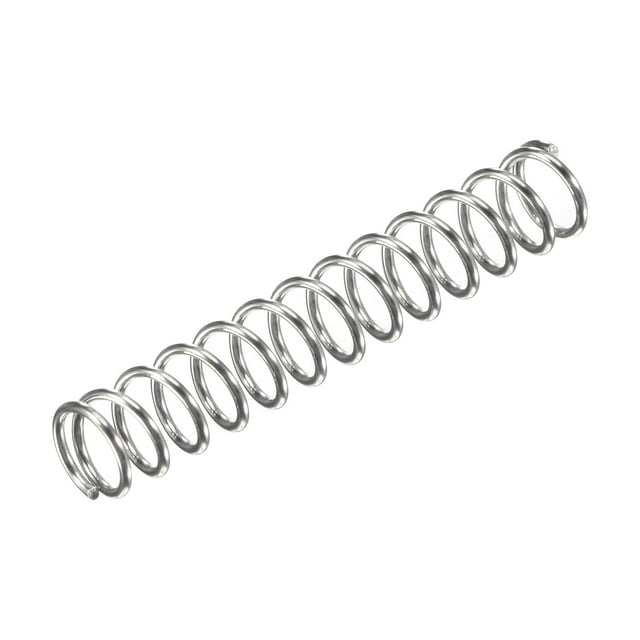 Unique Bargains 7mmx0.8mmx40mm 304 Stainless Steel Compression Spring 17.2N Load Capacity, 10pcs