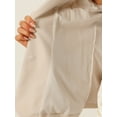 thumbnail image 5 of DARING DIVA Women's Cotton Linen Short Sleeve Blazer for Work Office S Khaki, 5 of 6