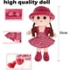 thumbnail image 2 of 35CM watermelon red Adorable Plush Soft Baby Girl Dolls Cuddly Ragdoll Princess Doll with Removable Dress Hat Baby First Rag Doll Sleeping Cuddle Budd, 2 of 5